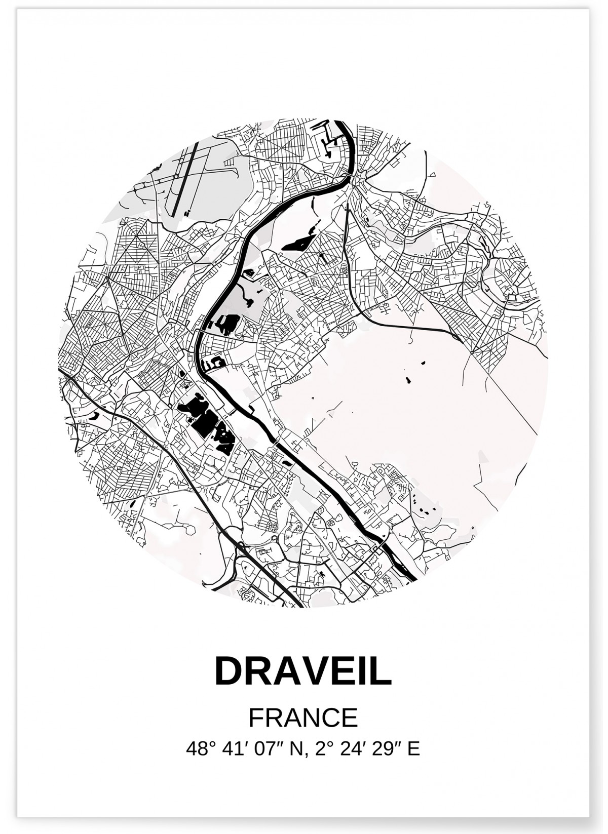 Affiche Carte Draveil