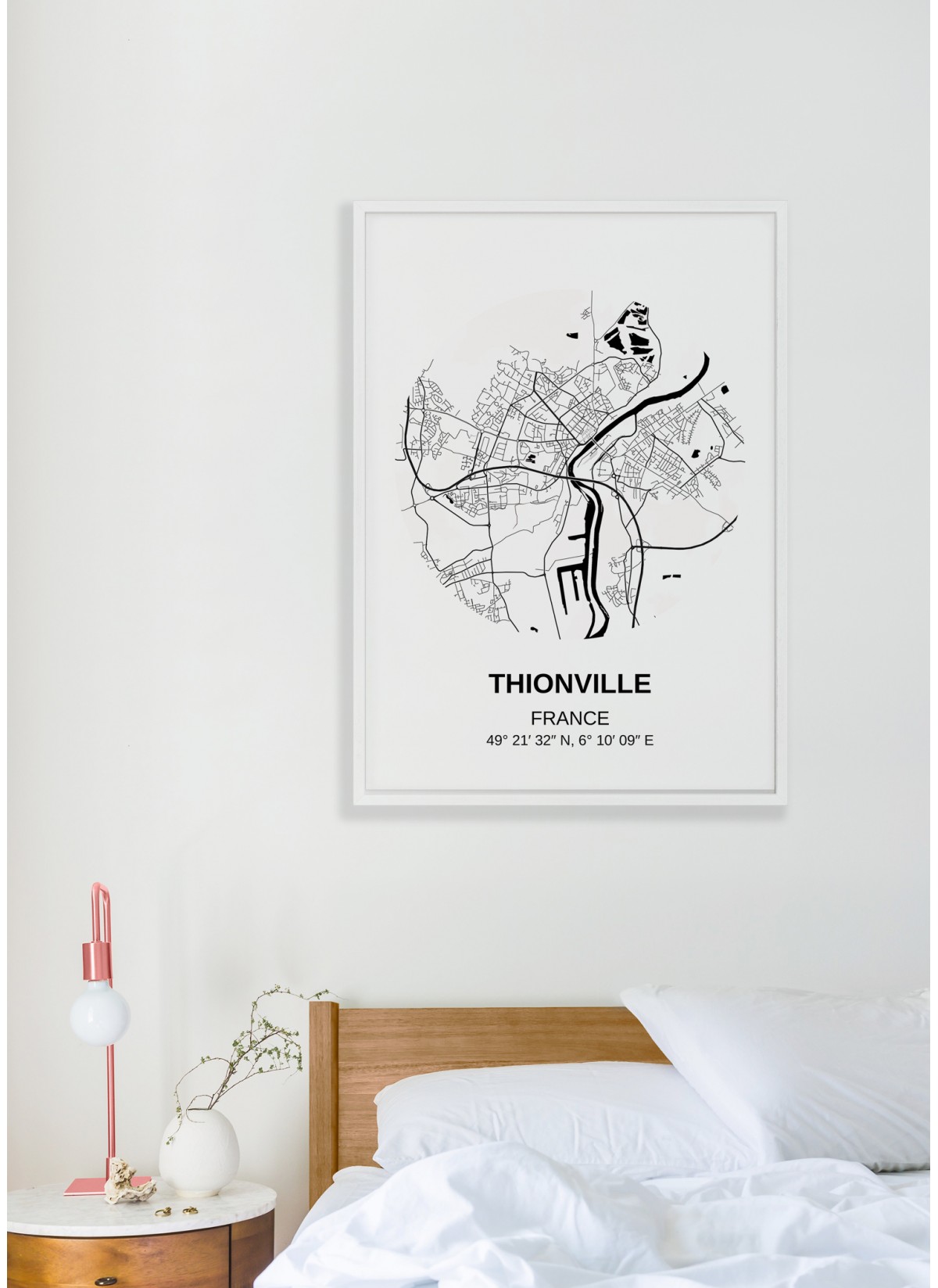 Affiche Carte Thionville