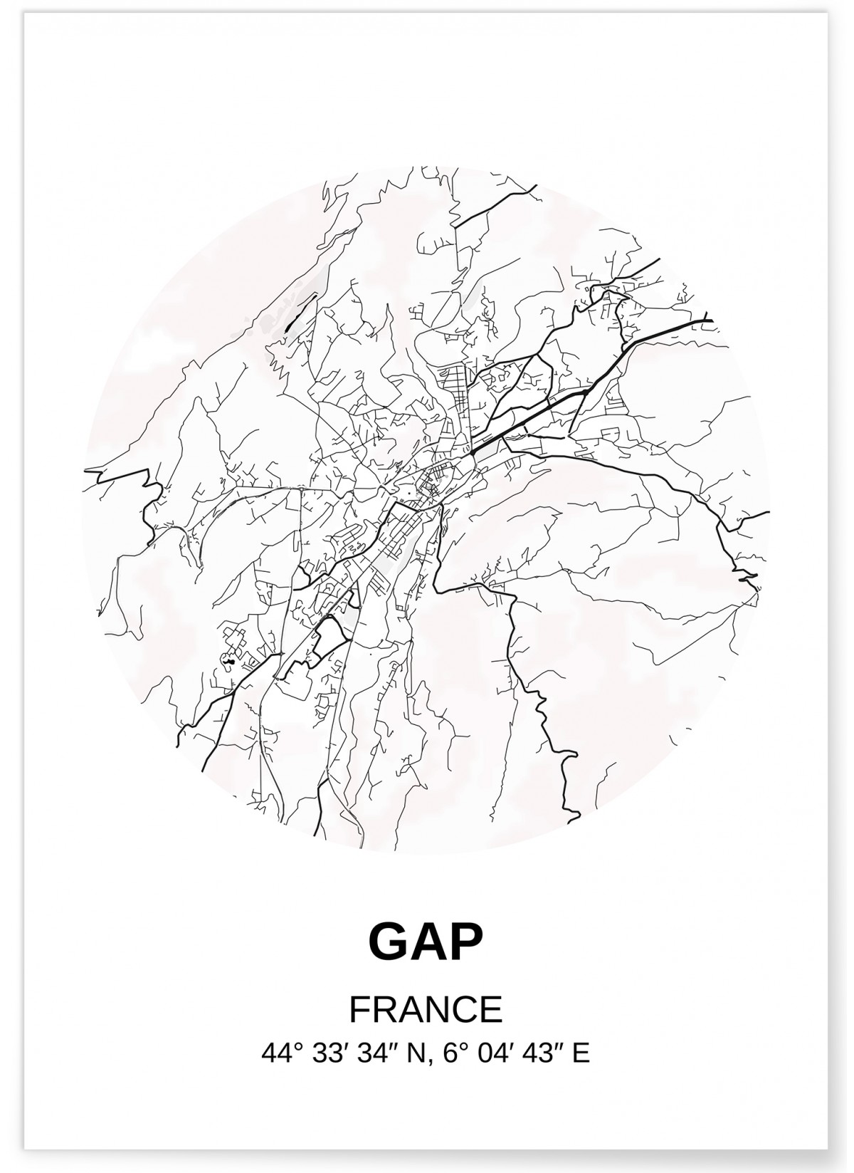 Affiche Carte Gap