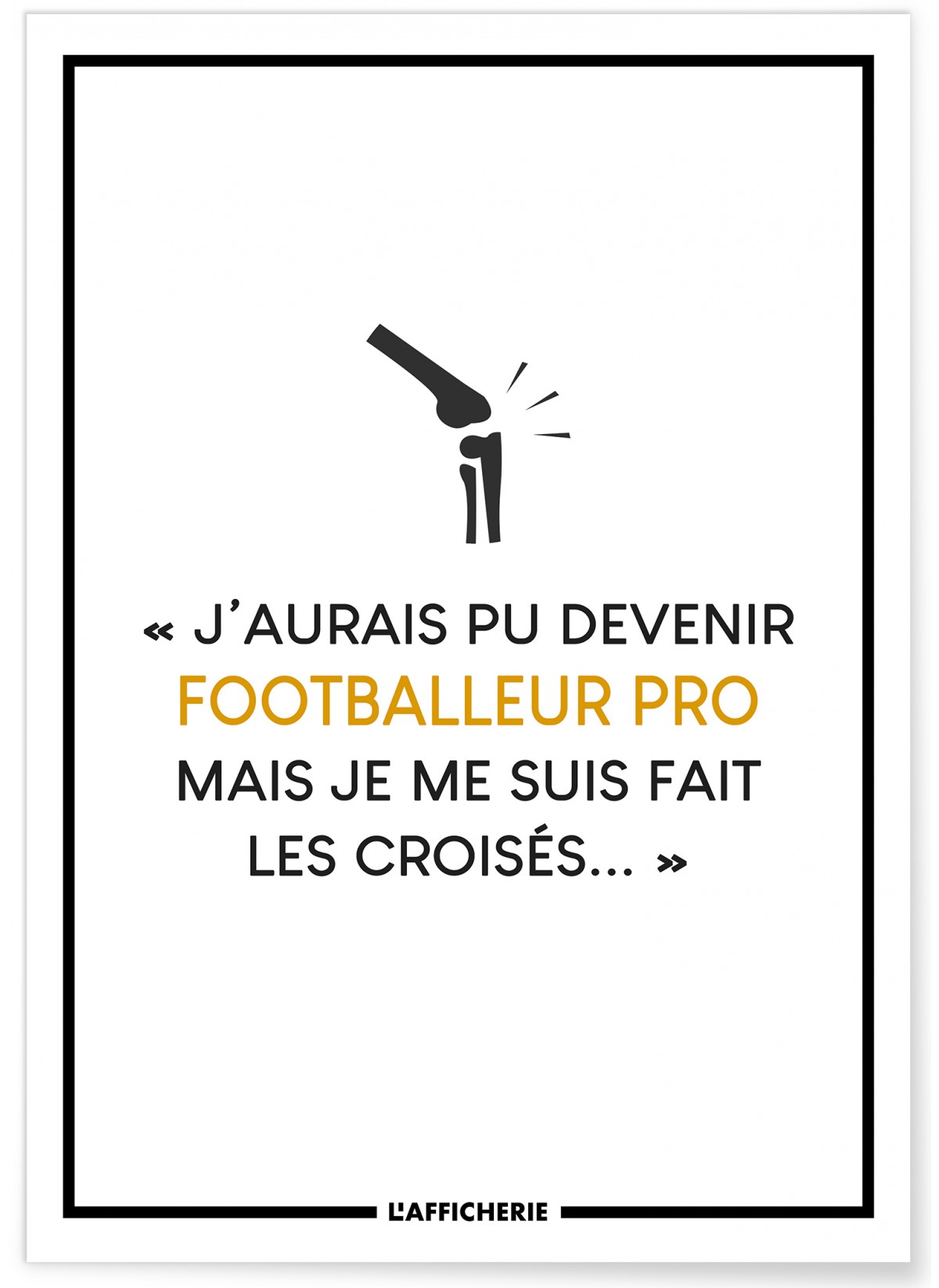 Affiche "J'aurais pu devenir..."