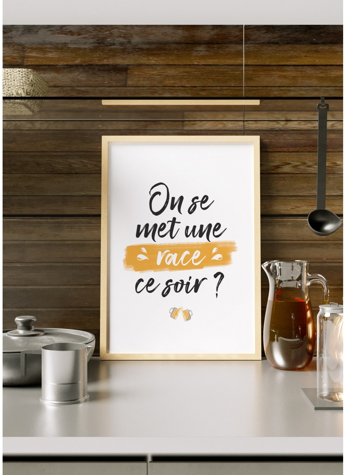Affiche "On se met une race ce soir ?"