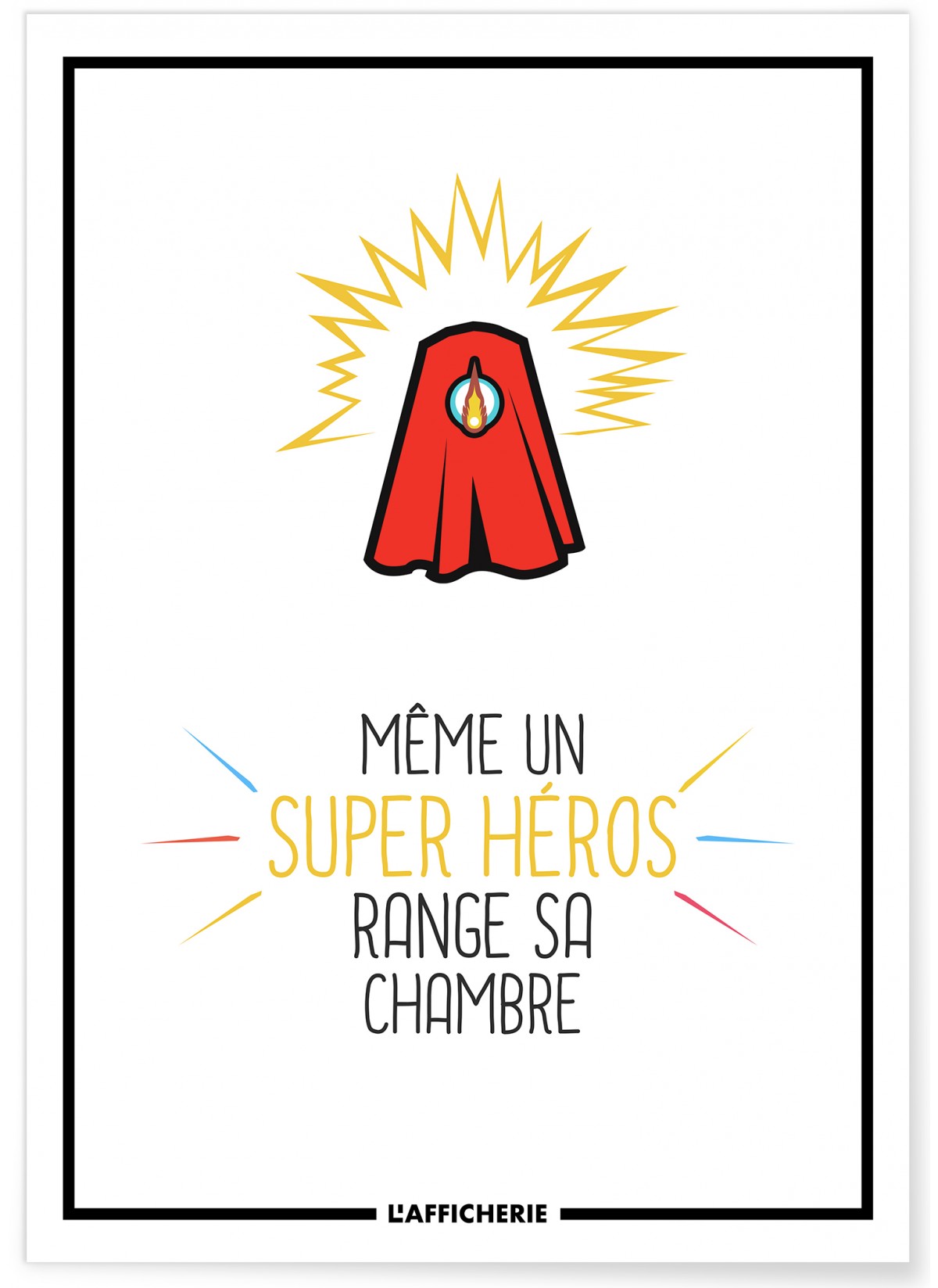 Affiche Enfant Super-Héros