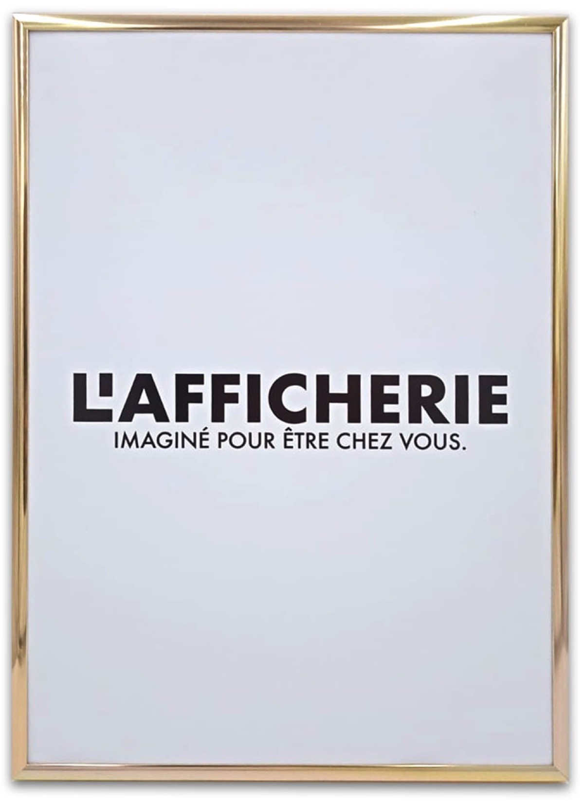 Cadre Poster Aluminium Or, pour affiches décoratives |  L’Afficherie