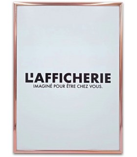 Cadre Poster Aluminium Cuivre, pour affiches décoratives |  L’Afficherie