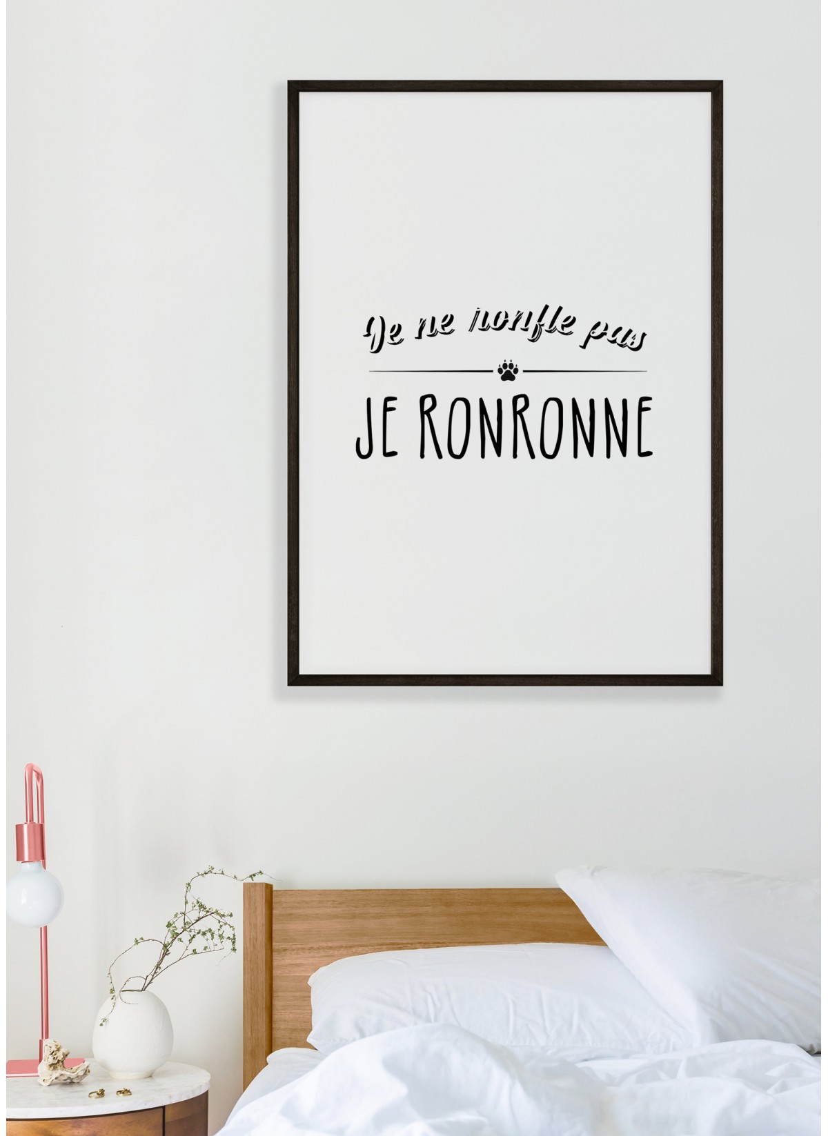 Affiche "Je ne ronfle pas..."