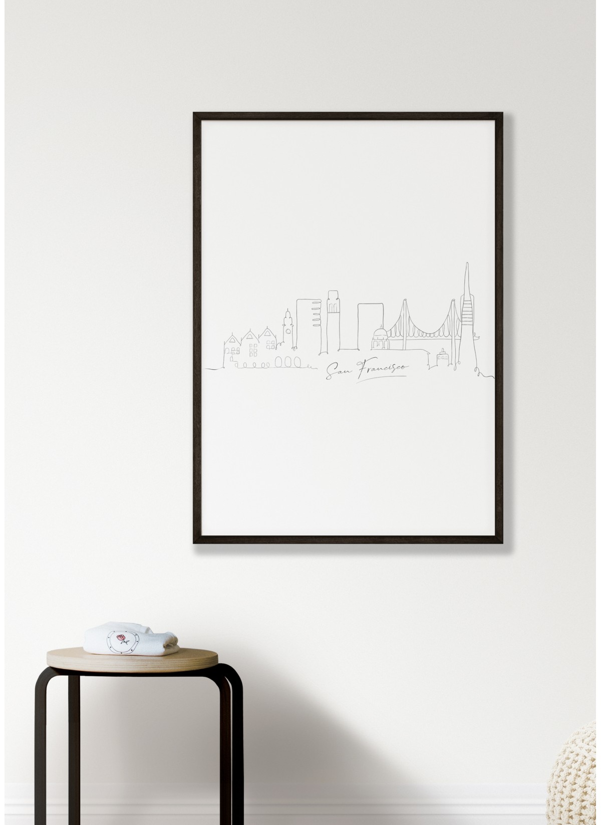 Affiche Line Art San Francisco