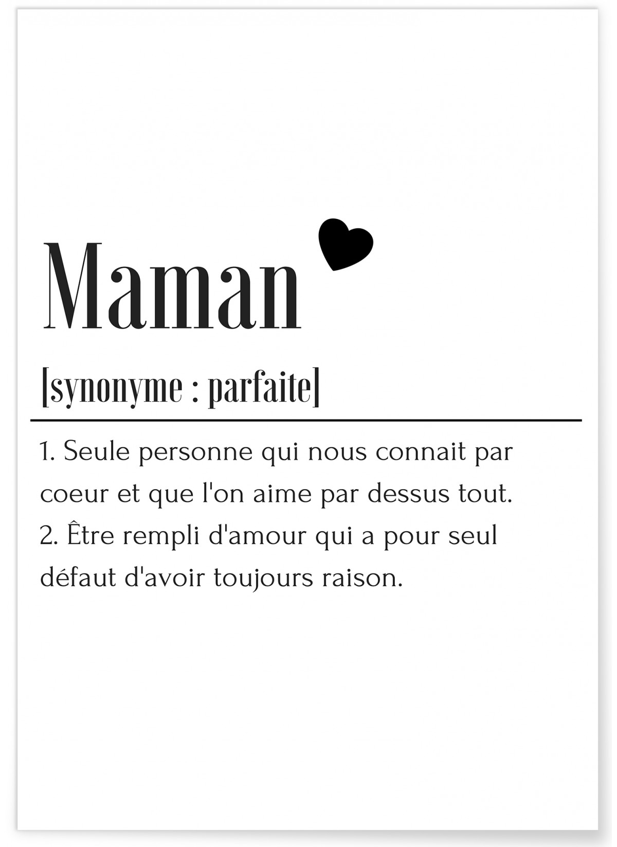 Affiche Définition Maman 2