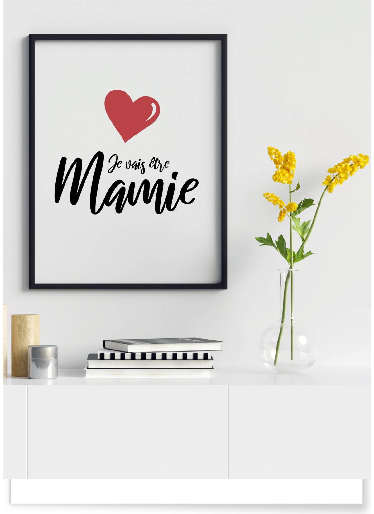 Affiche "Je vais être mamie"