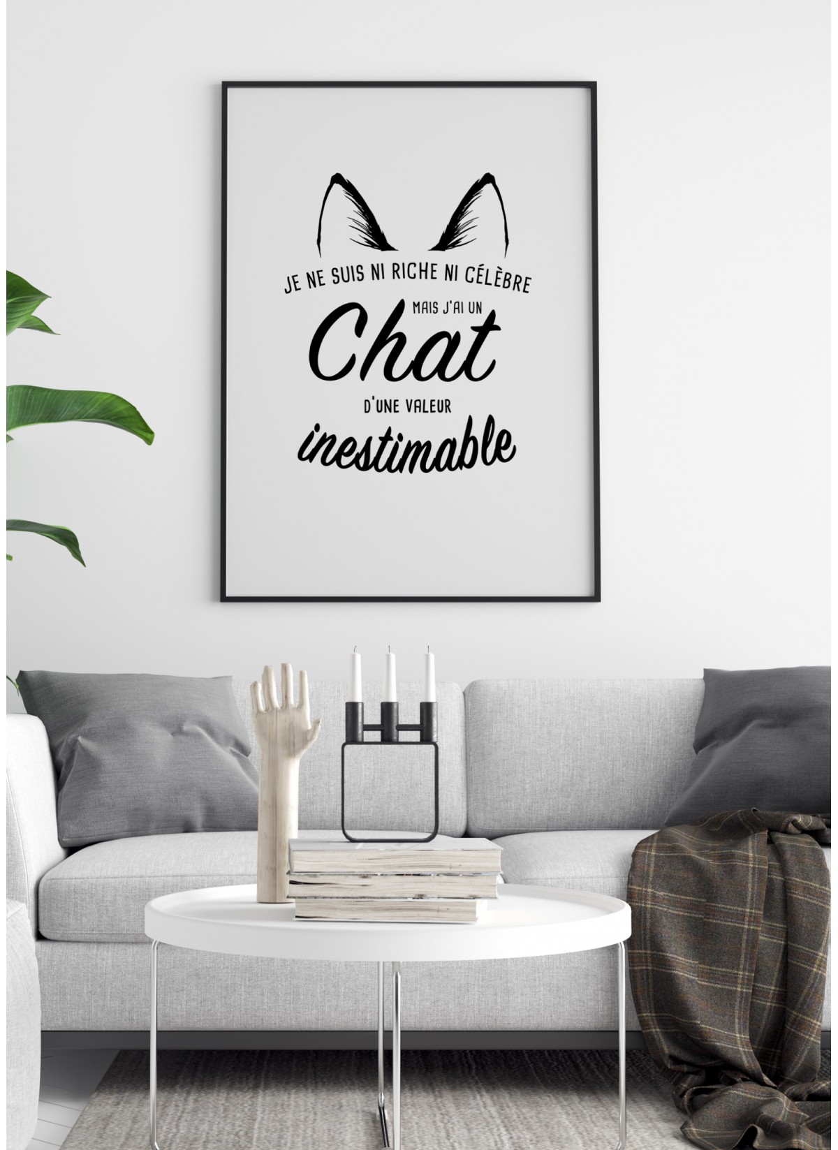 Affiche "Chat inestimable..."