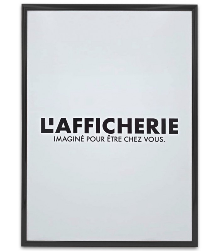 Cadre Poster Aluminium Noir, pour affiches décoratives |  L’Afficherie