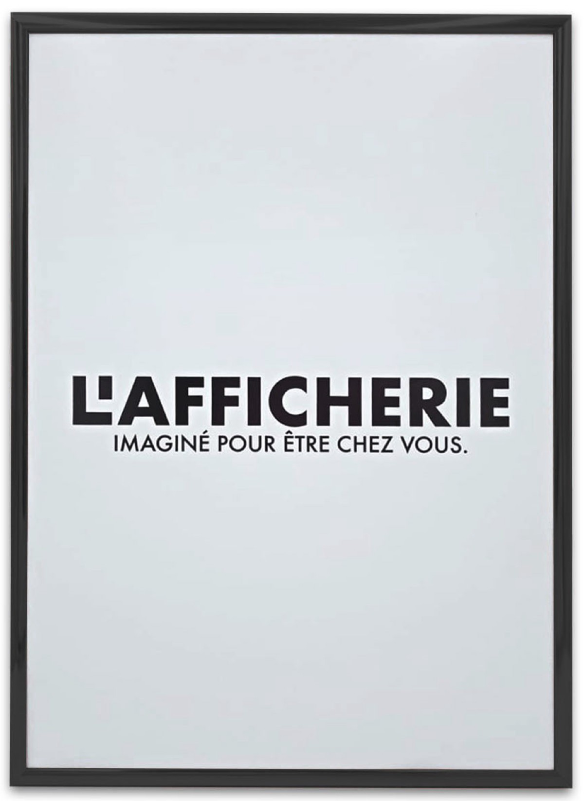 Cadre Poster Aluminium Noir, pour affiches décoratives |  L’Afficherie