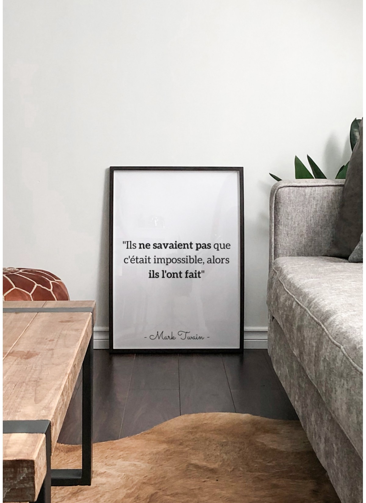 Affiche Mark Twain : "Ils ne savaient pas..."