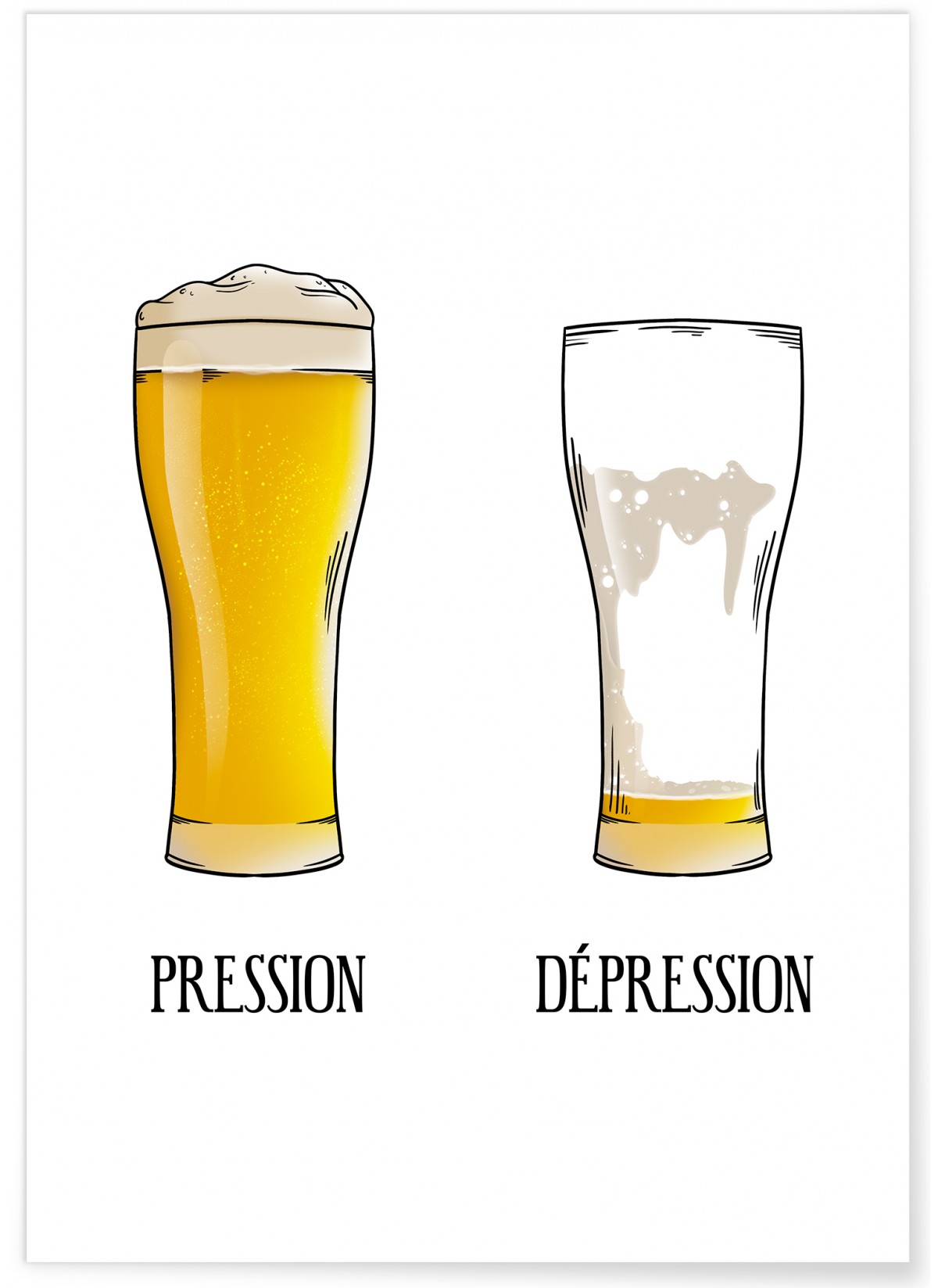 Affiche "Pression/Dépression"