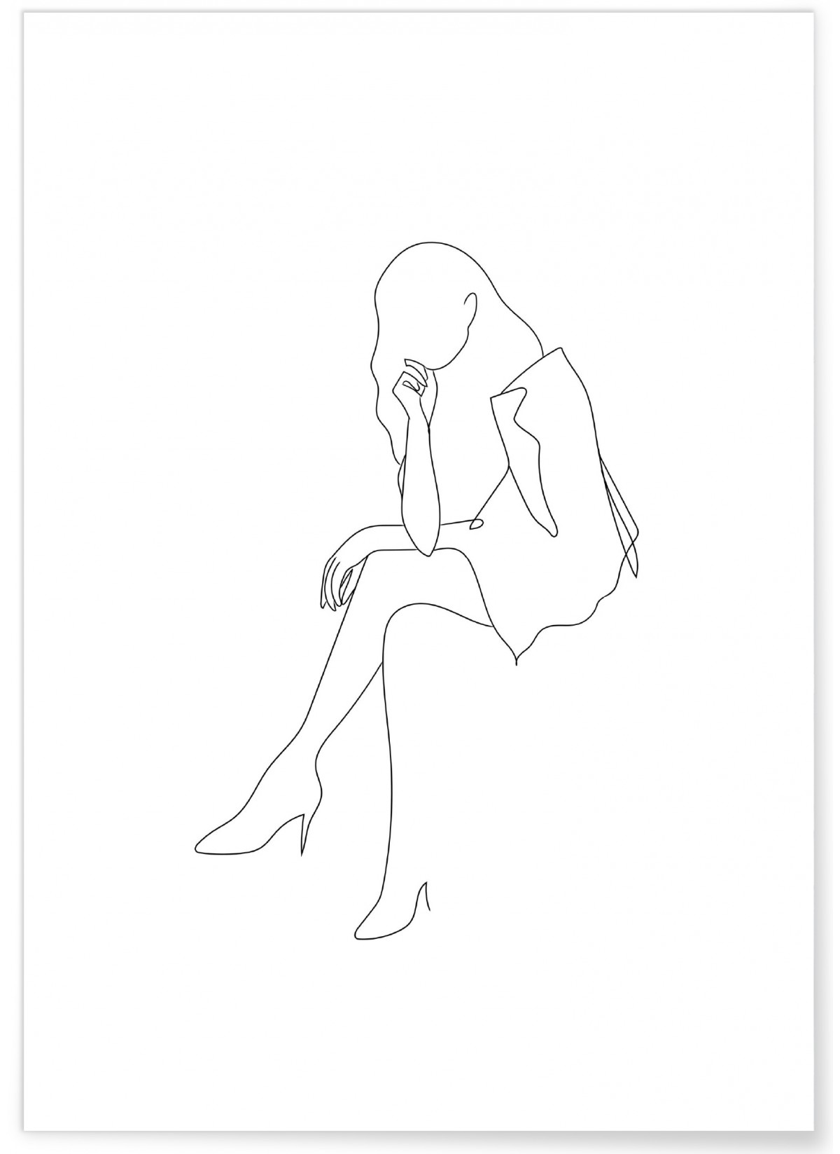 Affiche Line Art Women 9
