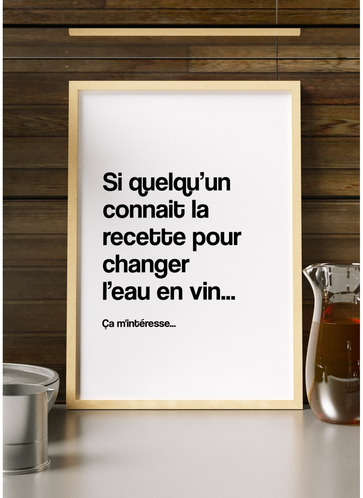 Affiche "Si quelqu'un connait la recette.."