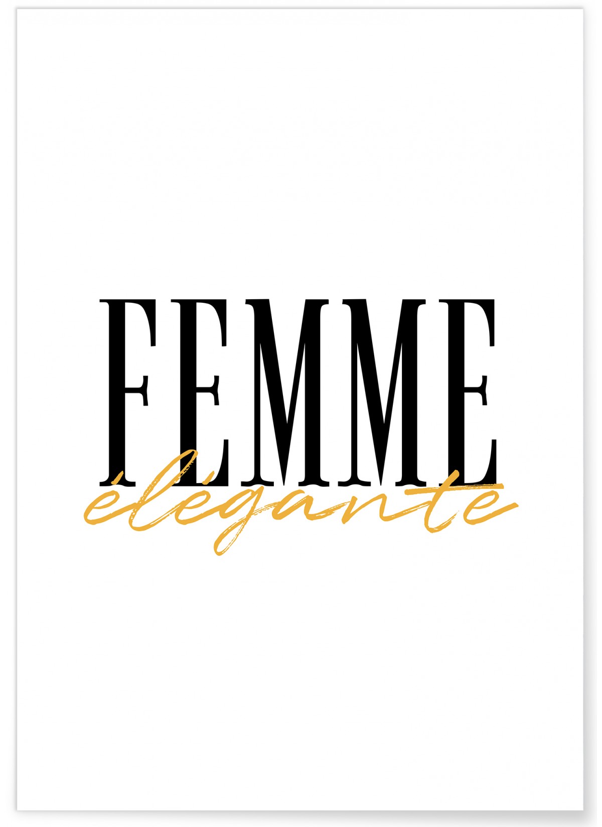 Affiche Femme élégante