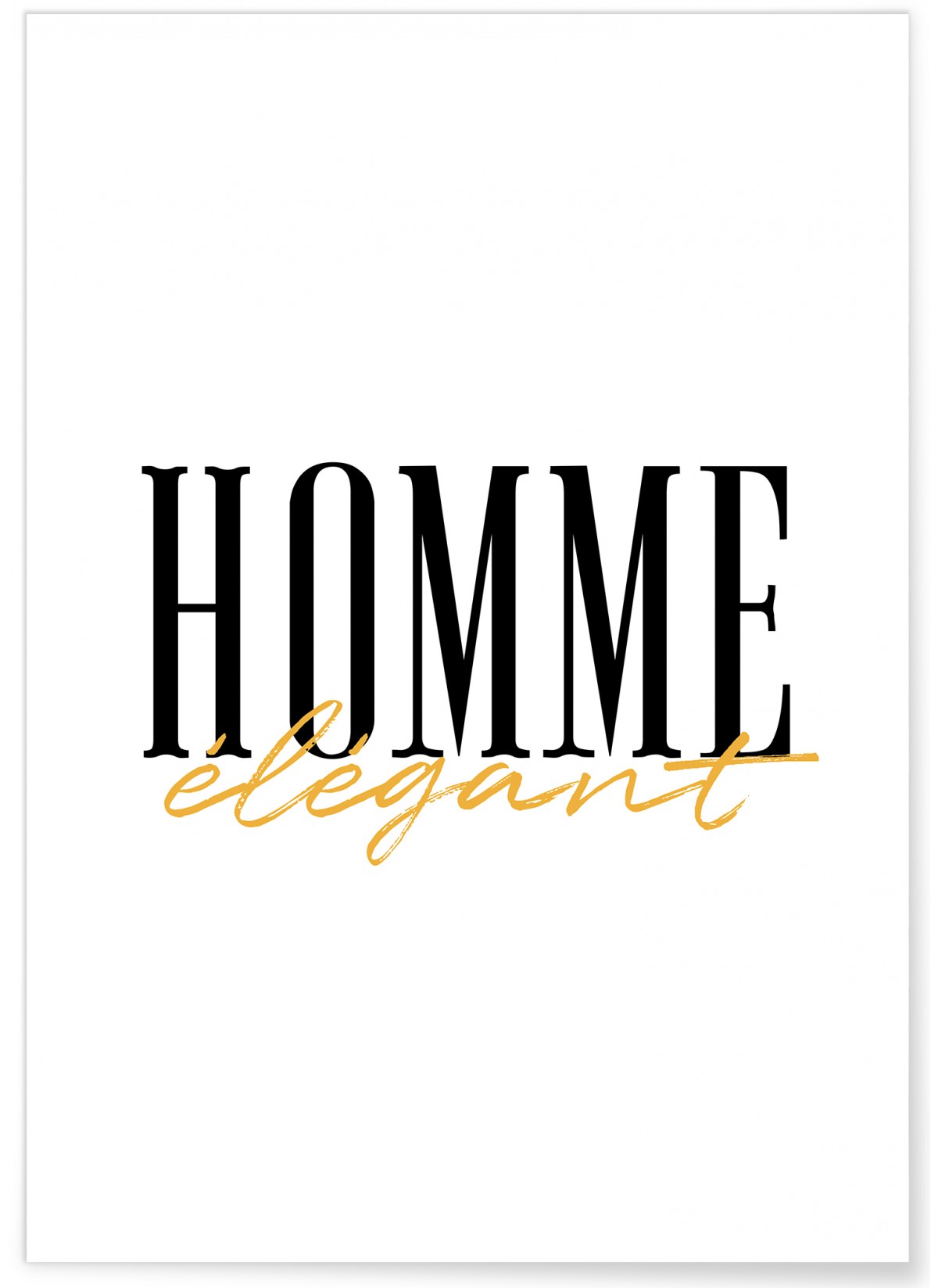 Affiche Homme élégant