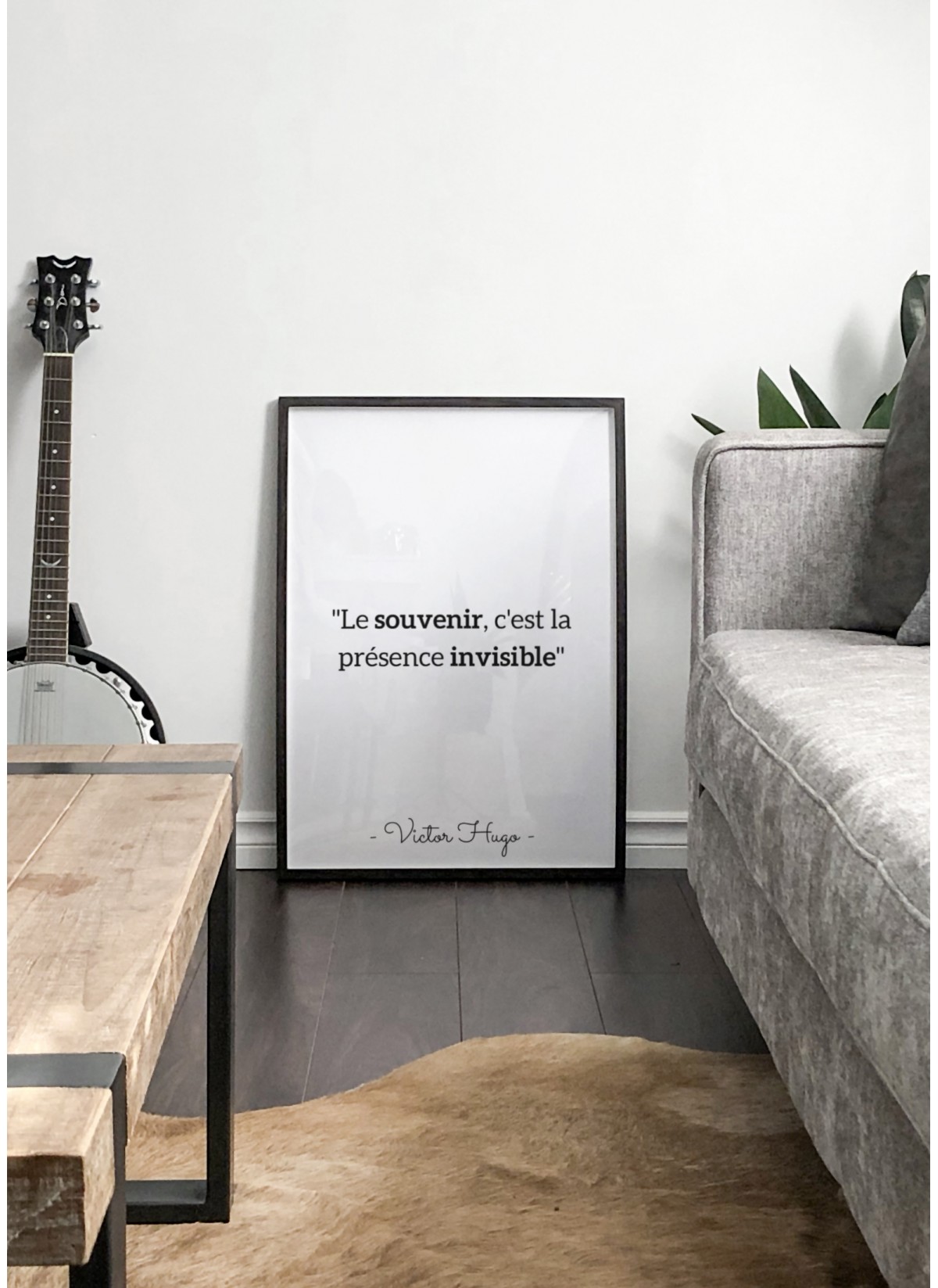 Affiche Victor Hugo "Le souvenir..."