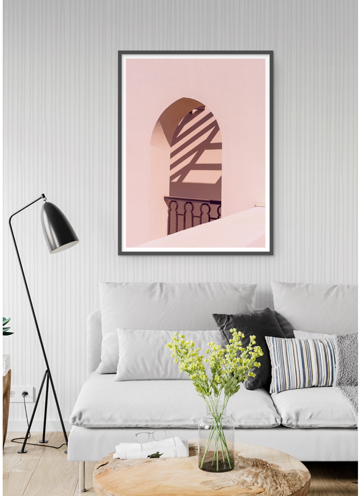 Affiche Murs Roses