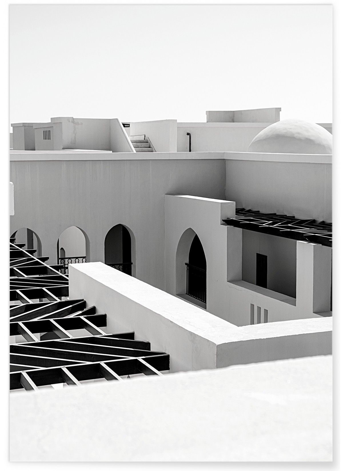 Affiche Murs Noir et blanc