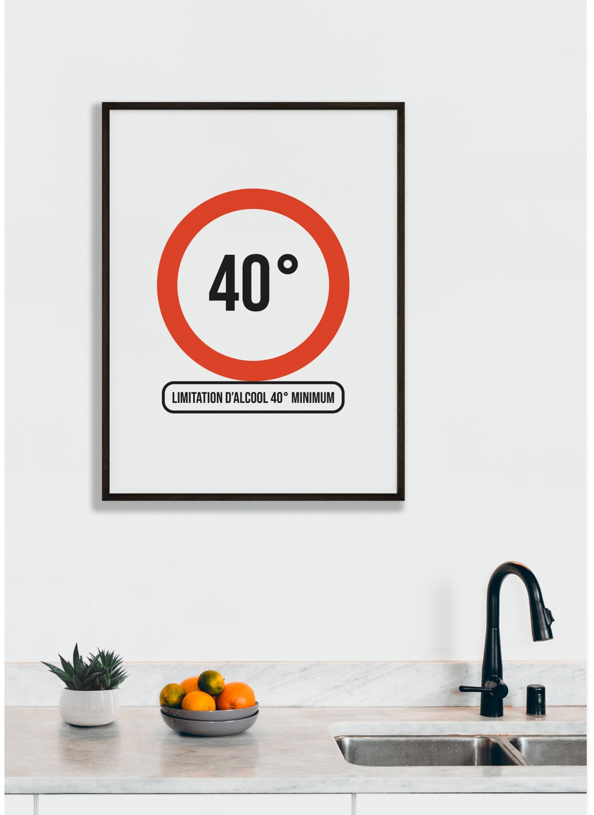Affiche Limitation 40 degrés