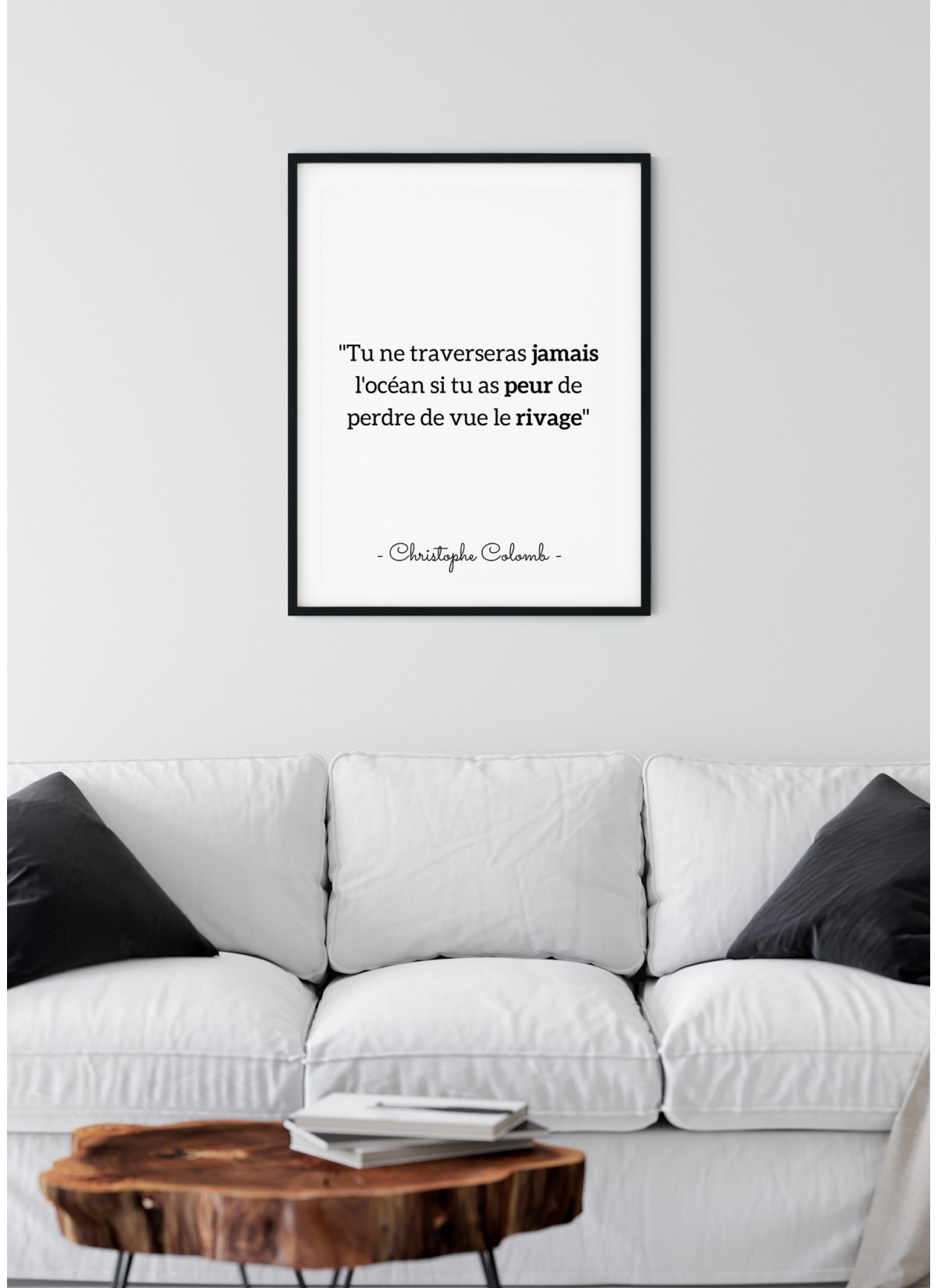 Affiche Colomb "Tu ne traverseras jamais..."