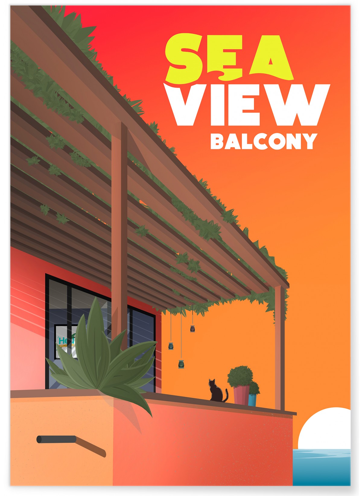 Affiche Sea View Balcony