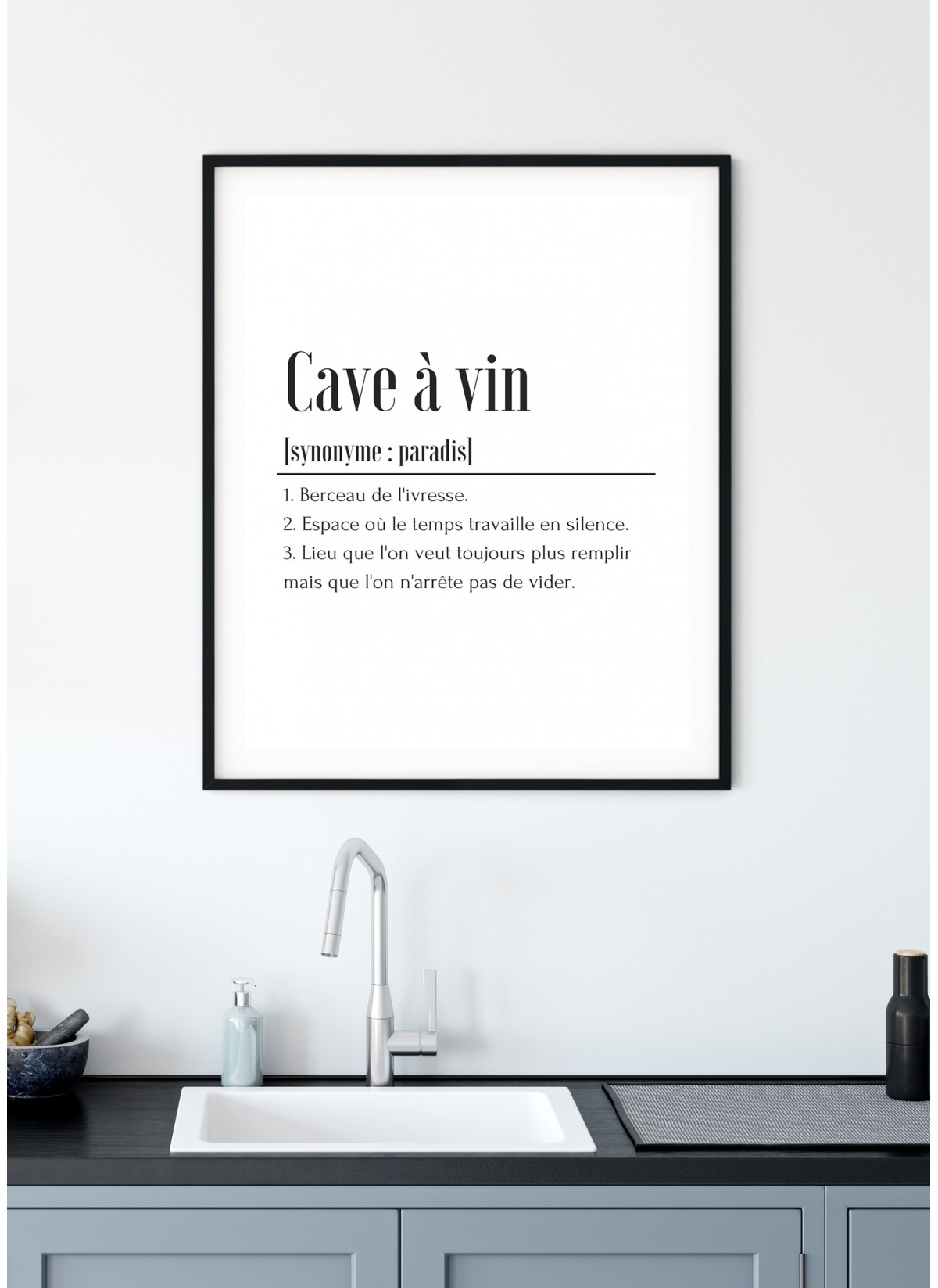 Affiche Définition Cave à Vin