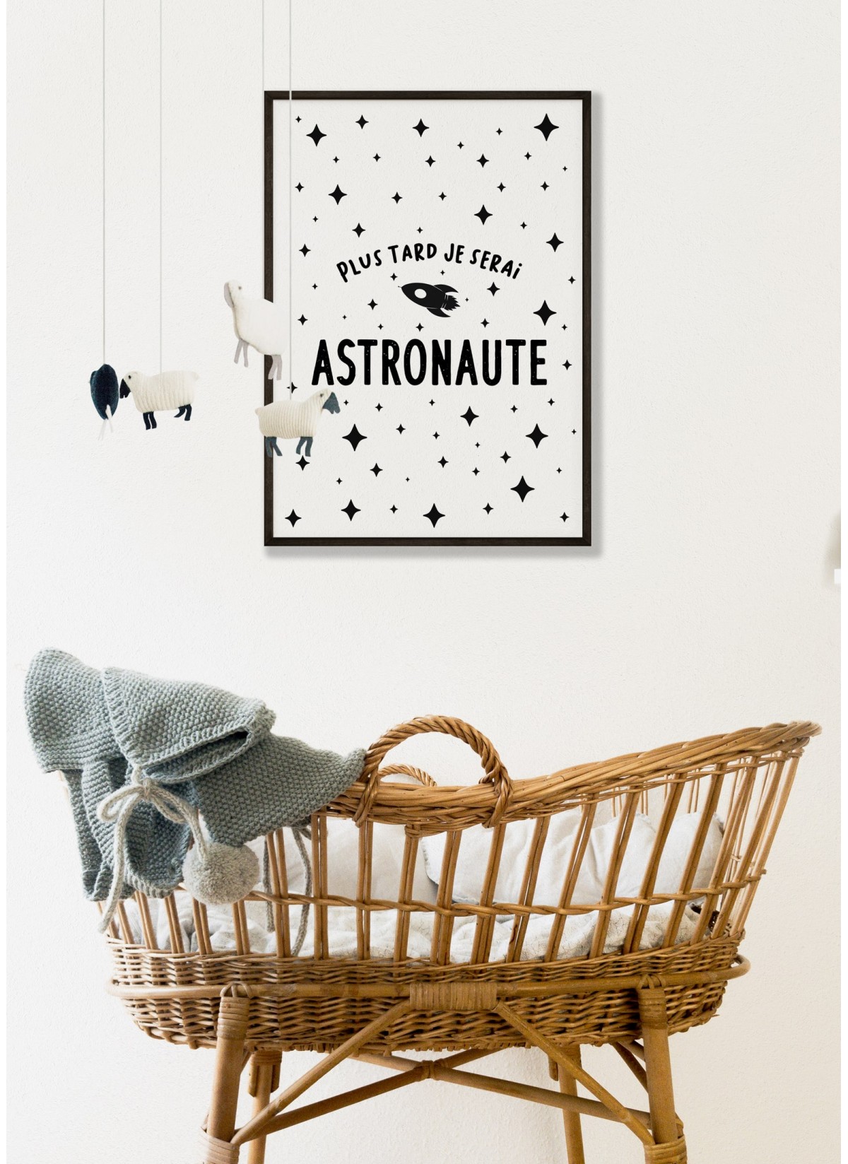 Affiche "Plus tard je serai astronaute"