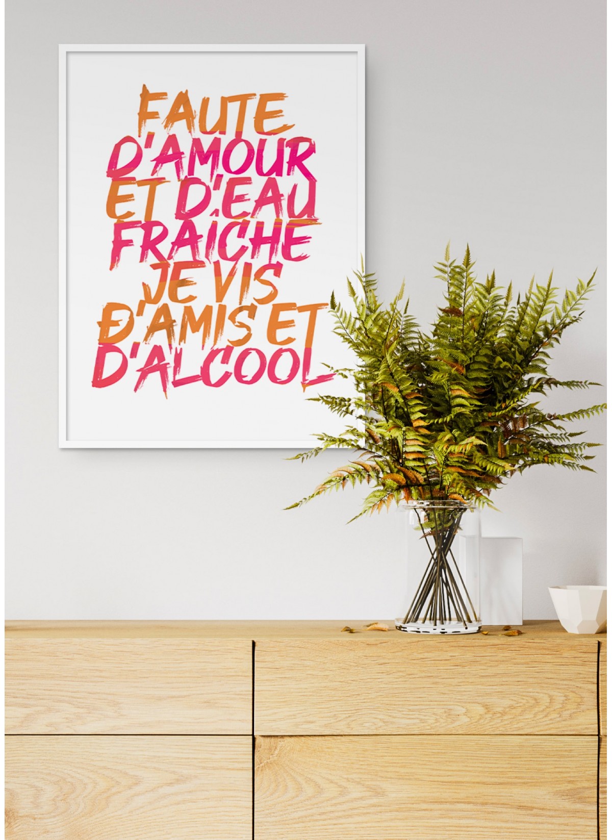 Affiche "Faute d'amour et d'eau fraiche"
