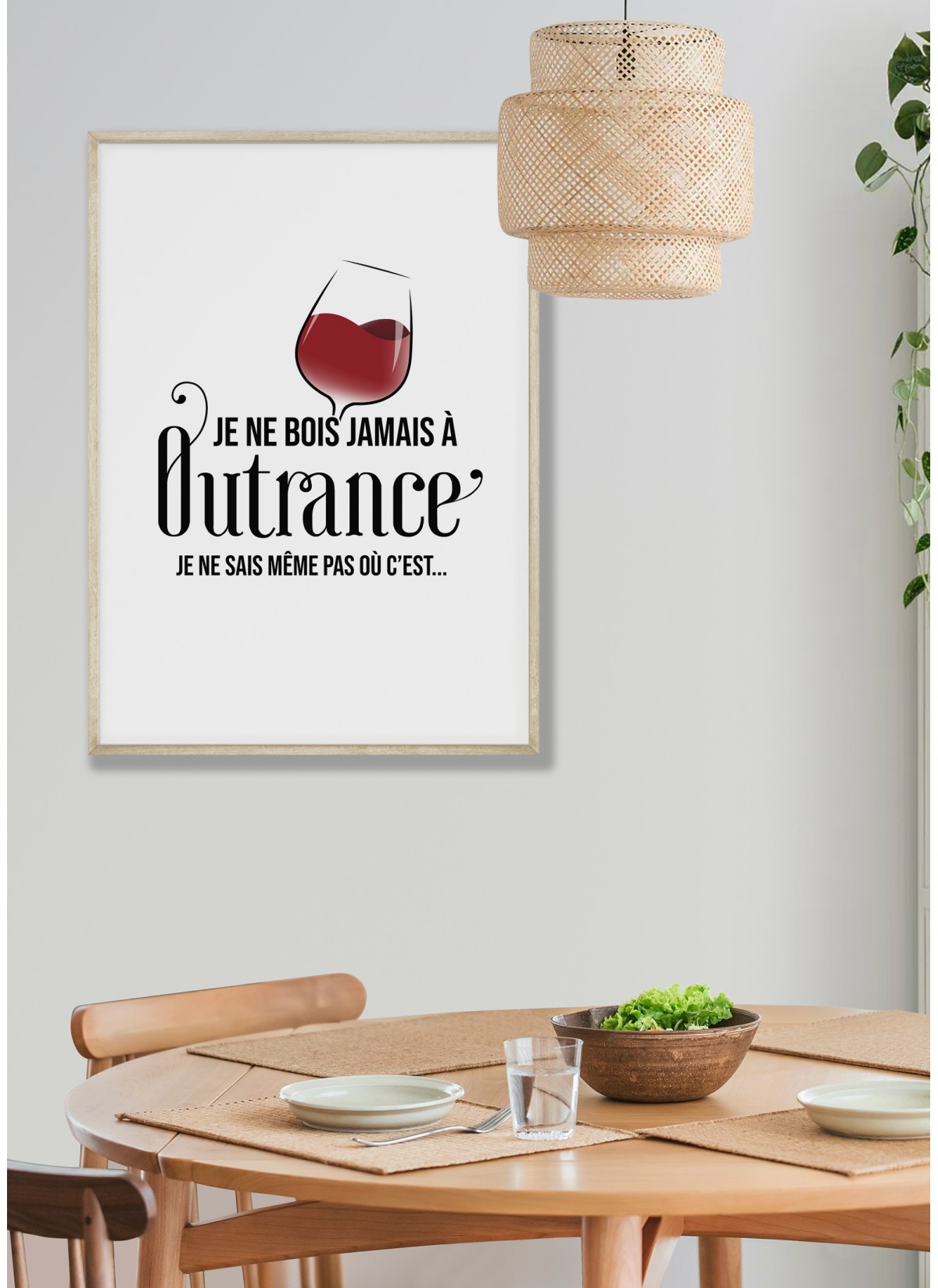 Affiche "Je ne bois jamais à Outrance"