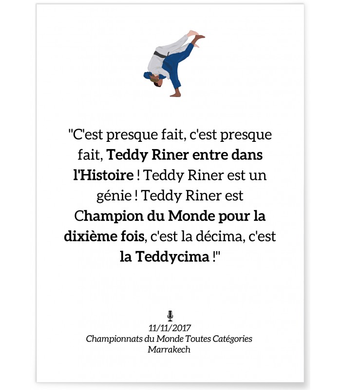 Affiche Judo Teddy Riner