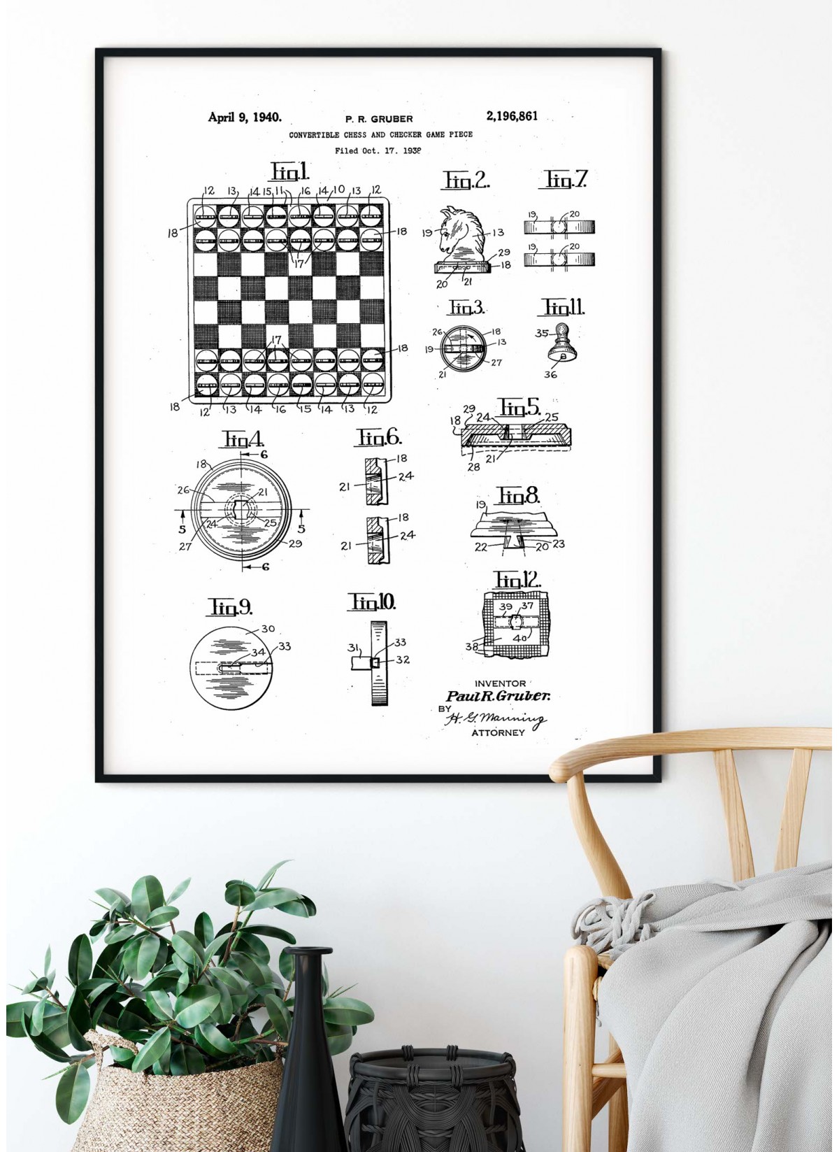 Affiche Brevet échecs
