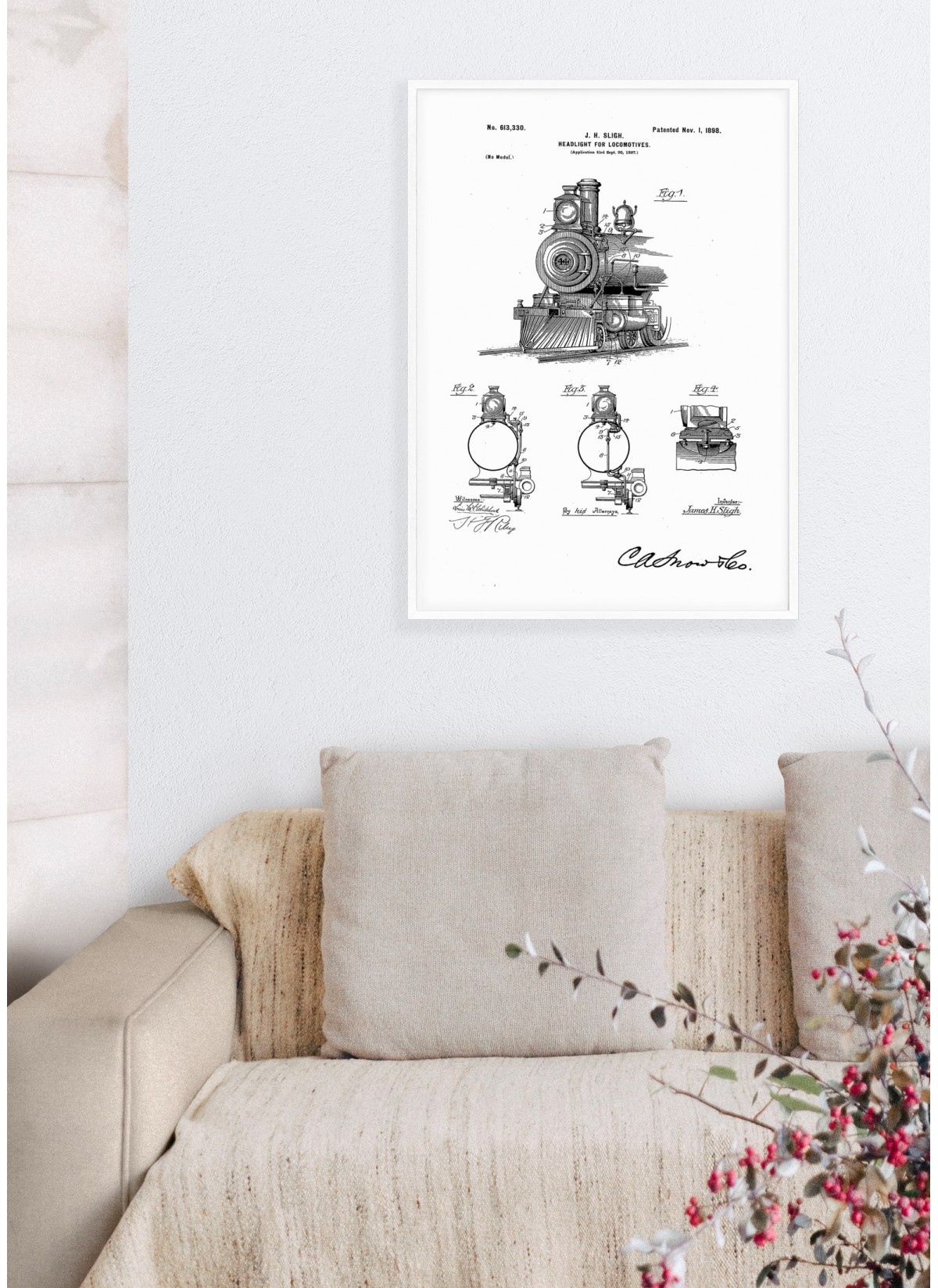 Affiche Brevet Locomotive