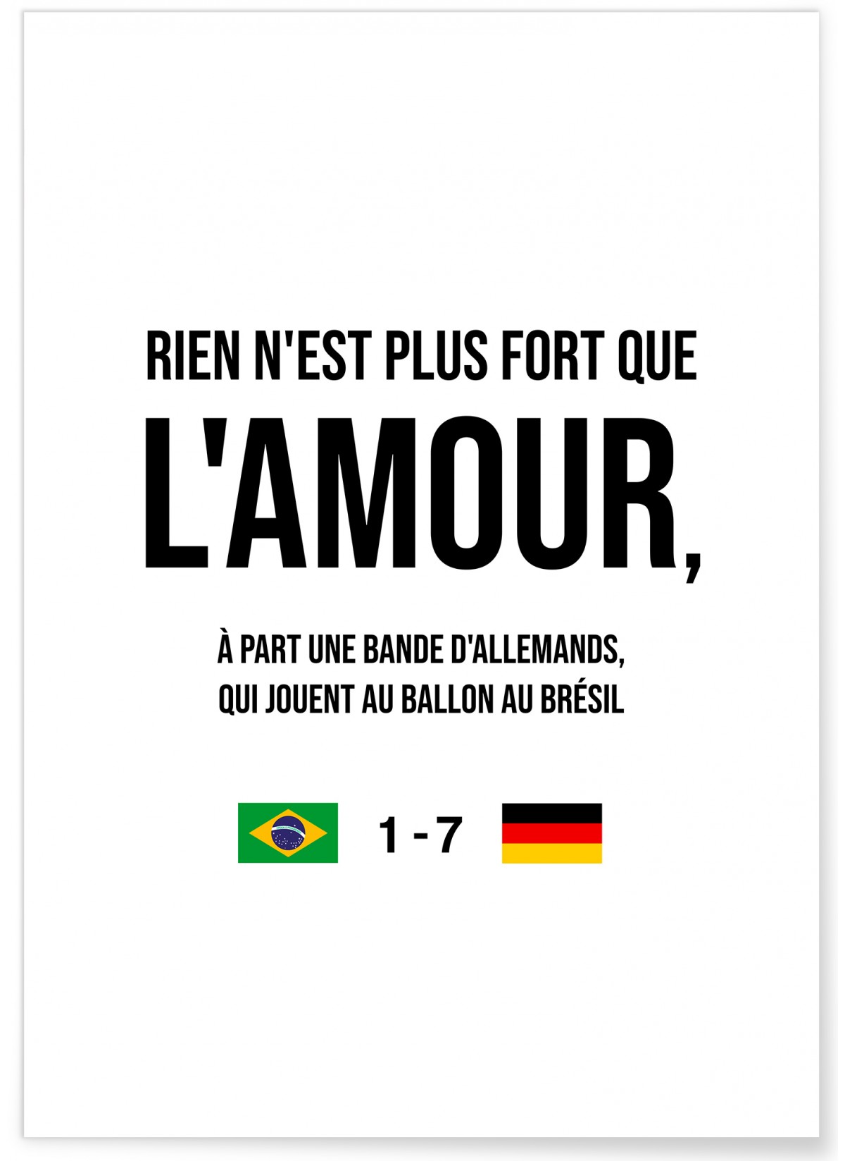 Poster "Rien n'est plus fort..."