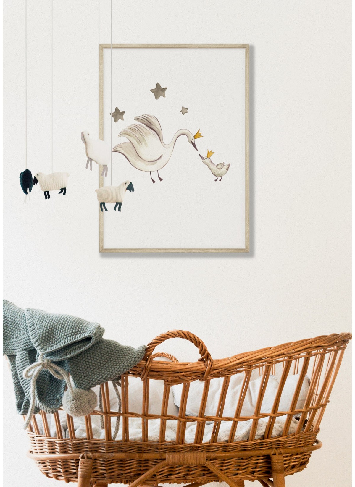 Affiche Enfant Cygnes