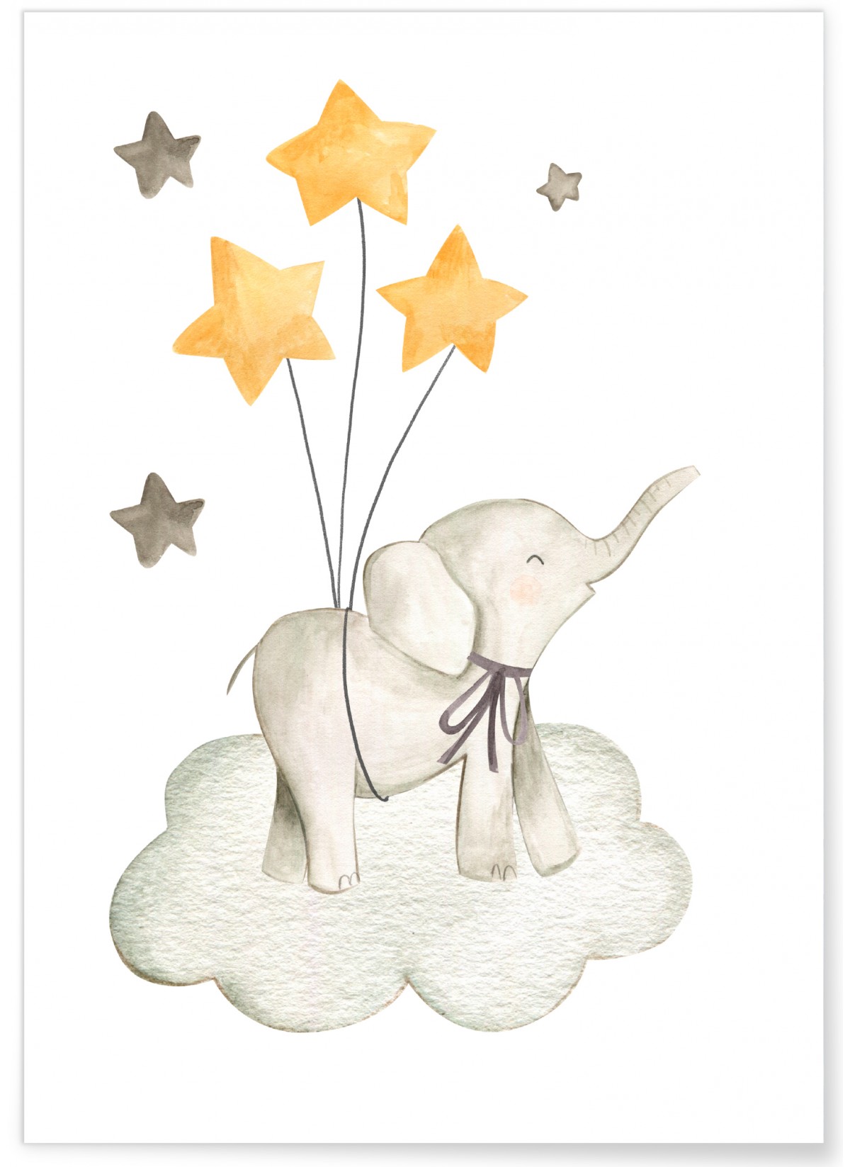 Affiche Enfant Éléphant