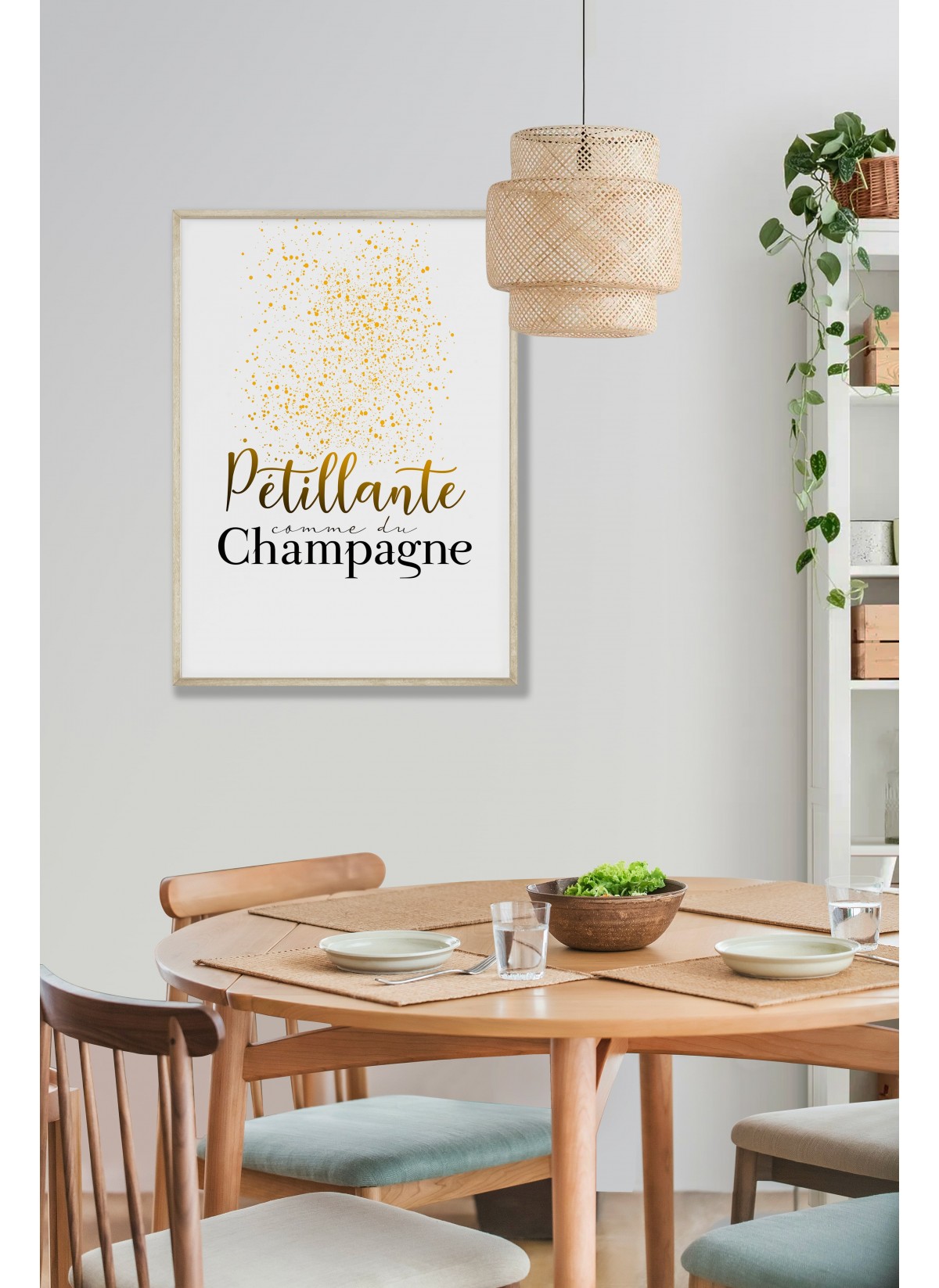 Poster "Pétillante comme du champagne"