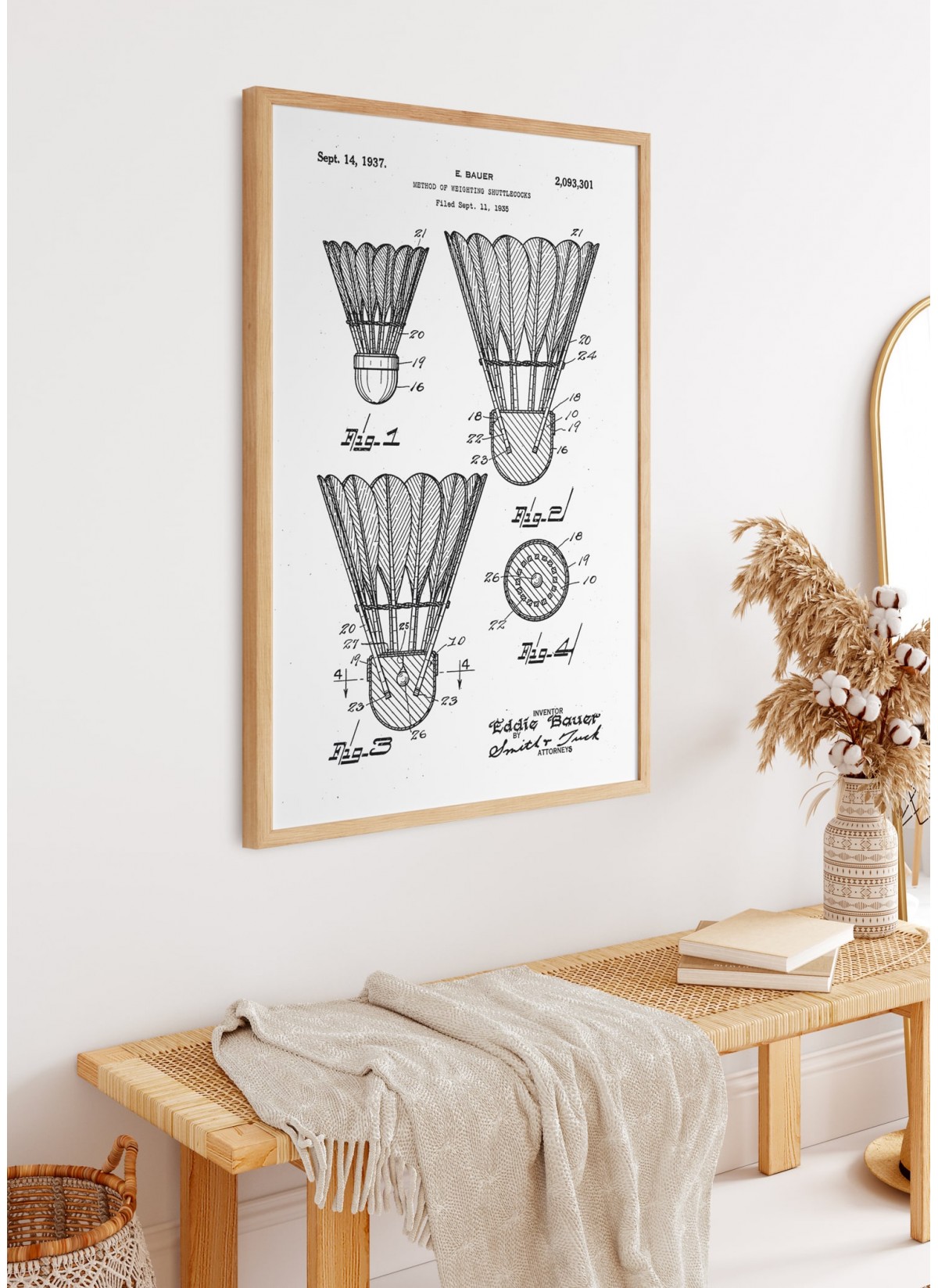 Affiche Brevet Volant badminton