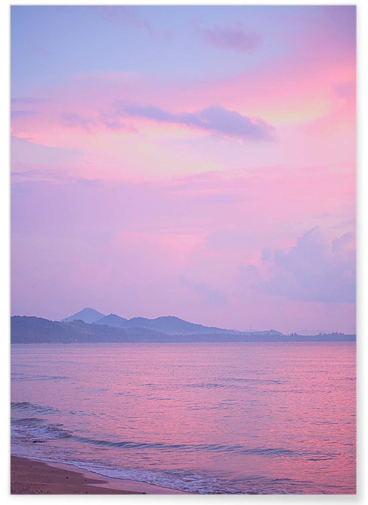 Affiche Nature Ciel Rose 2