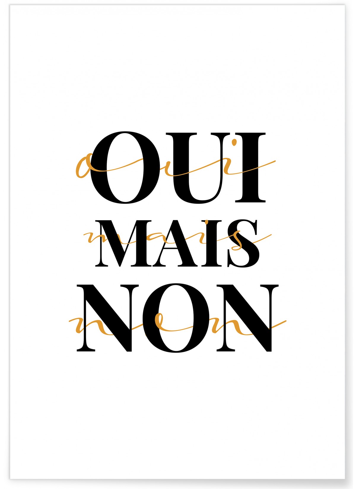Affiche Oui mais non