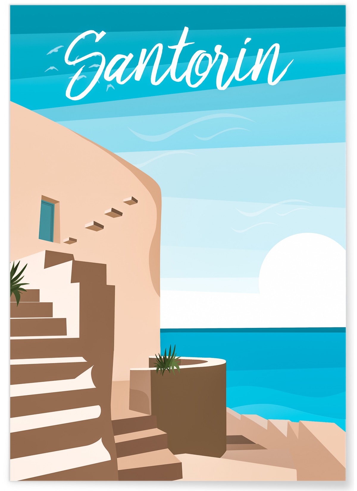 Affiche Santorin