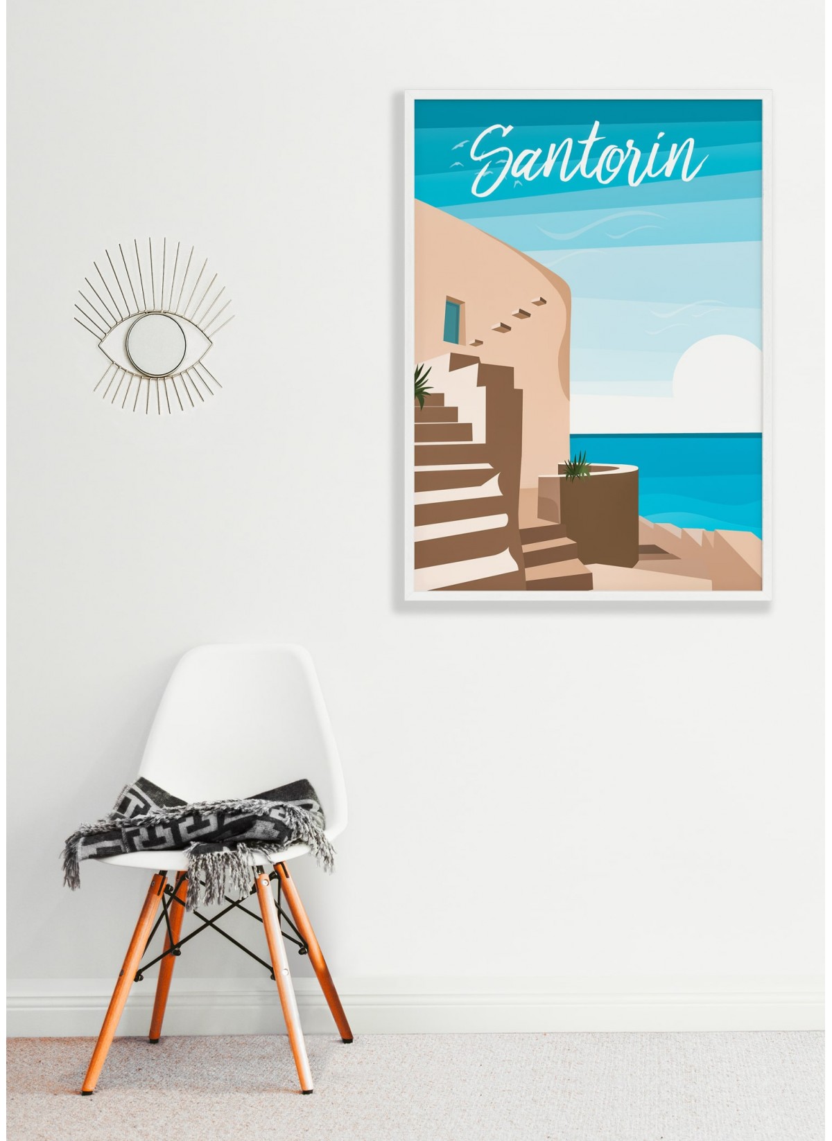 Affiche Santorin