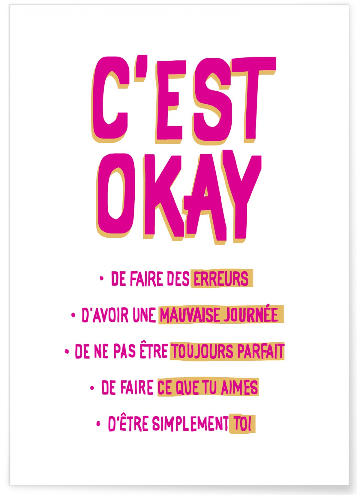 Affiche C'est okay