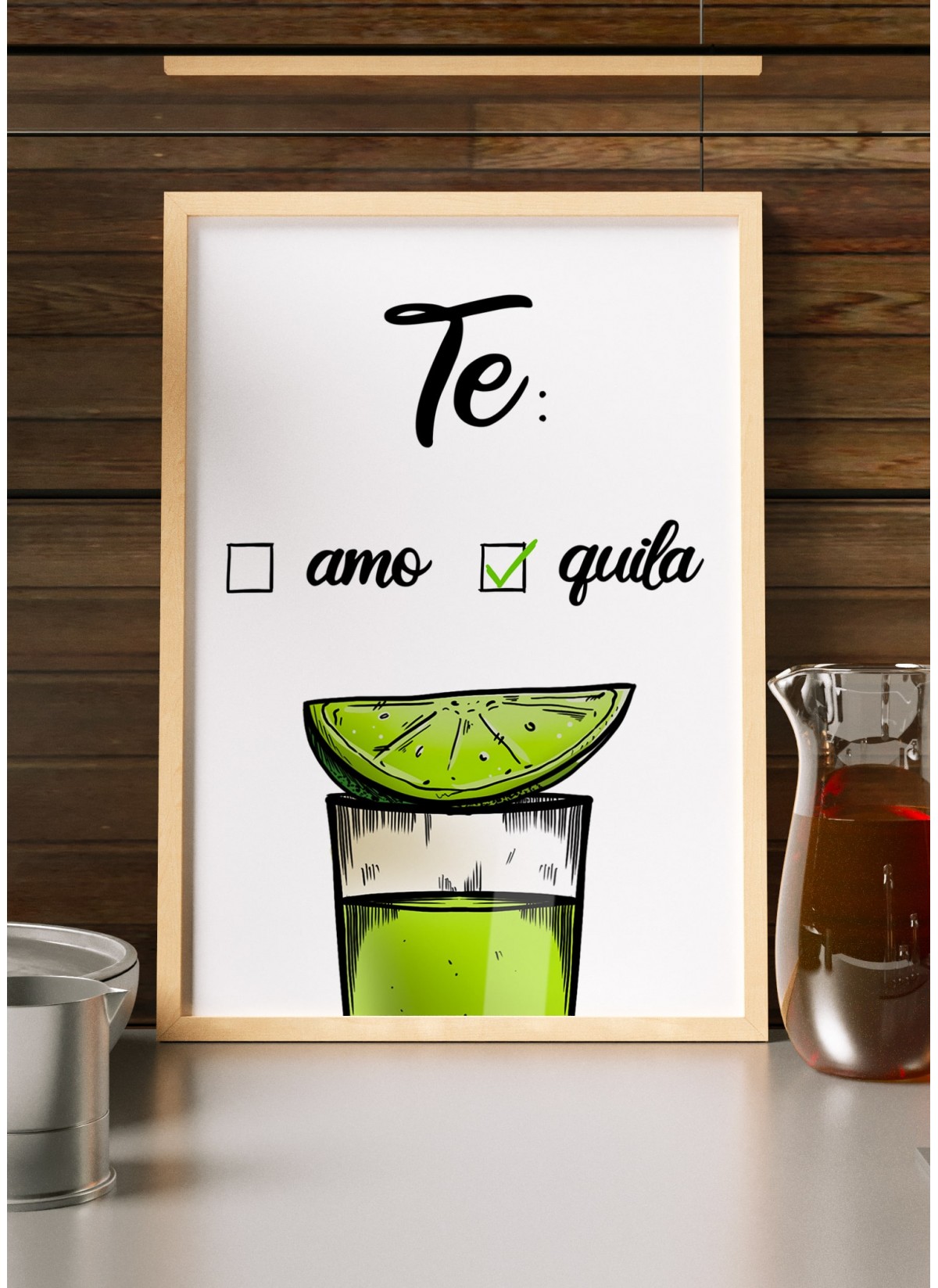 Affiche Te amo Te quila