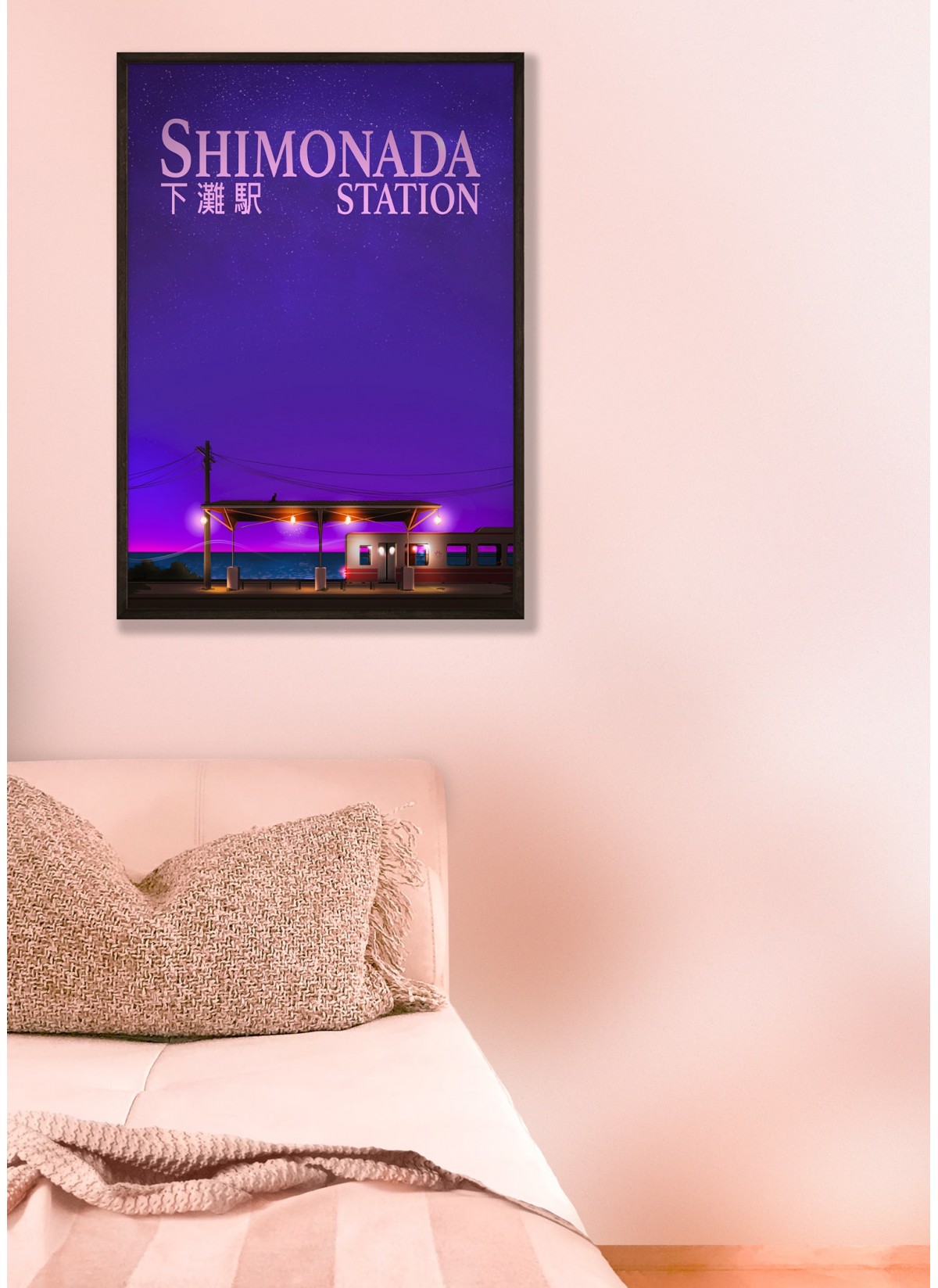 Affiche Shimonada Station nuit