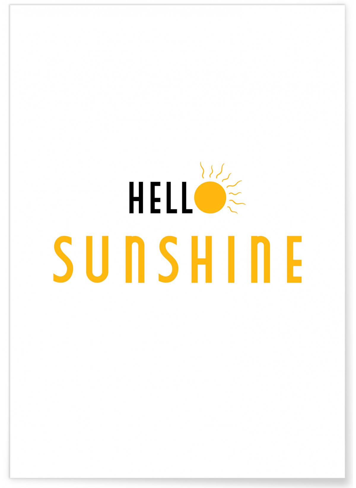 Affiche Hello Sunshine