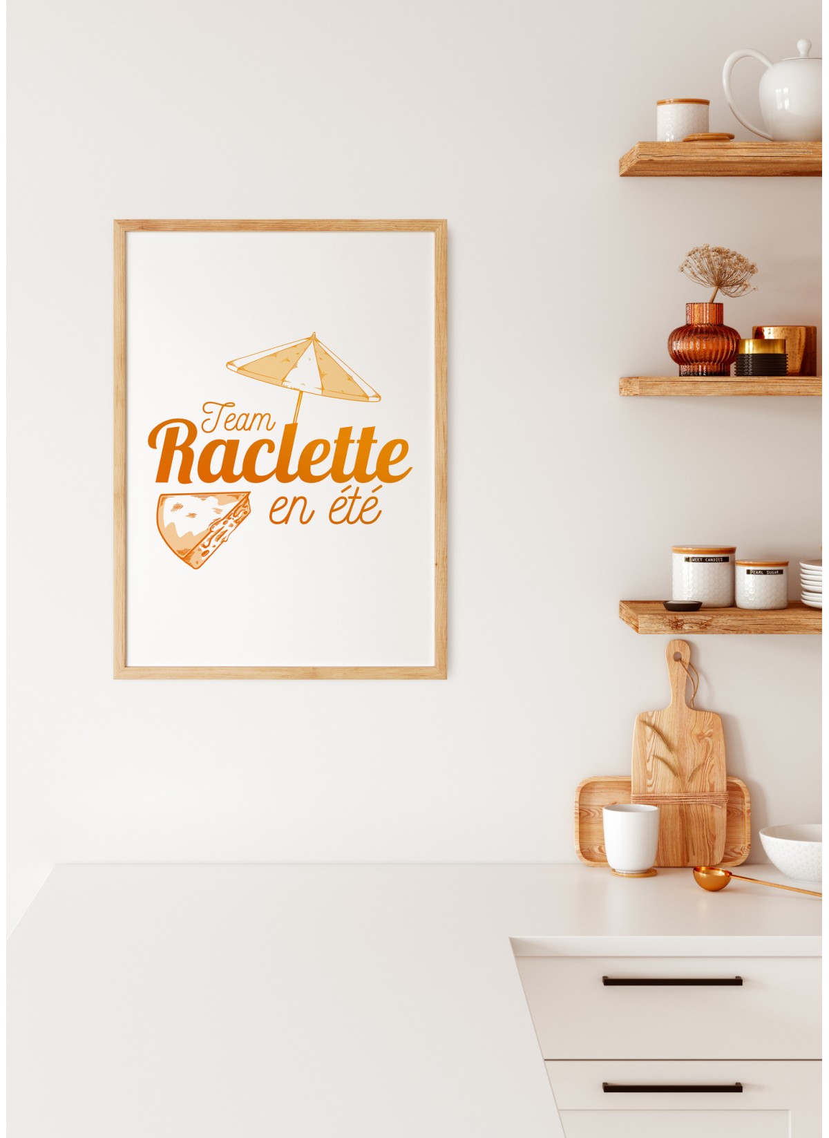 Affiche Team raclette en été