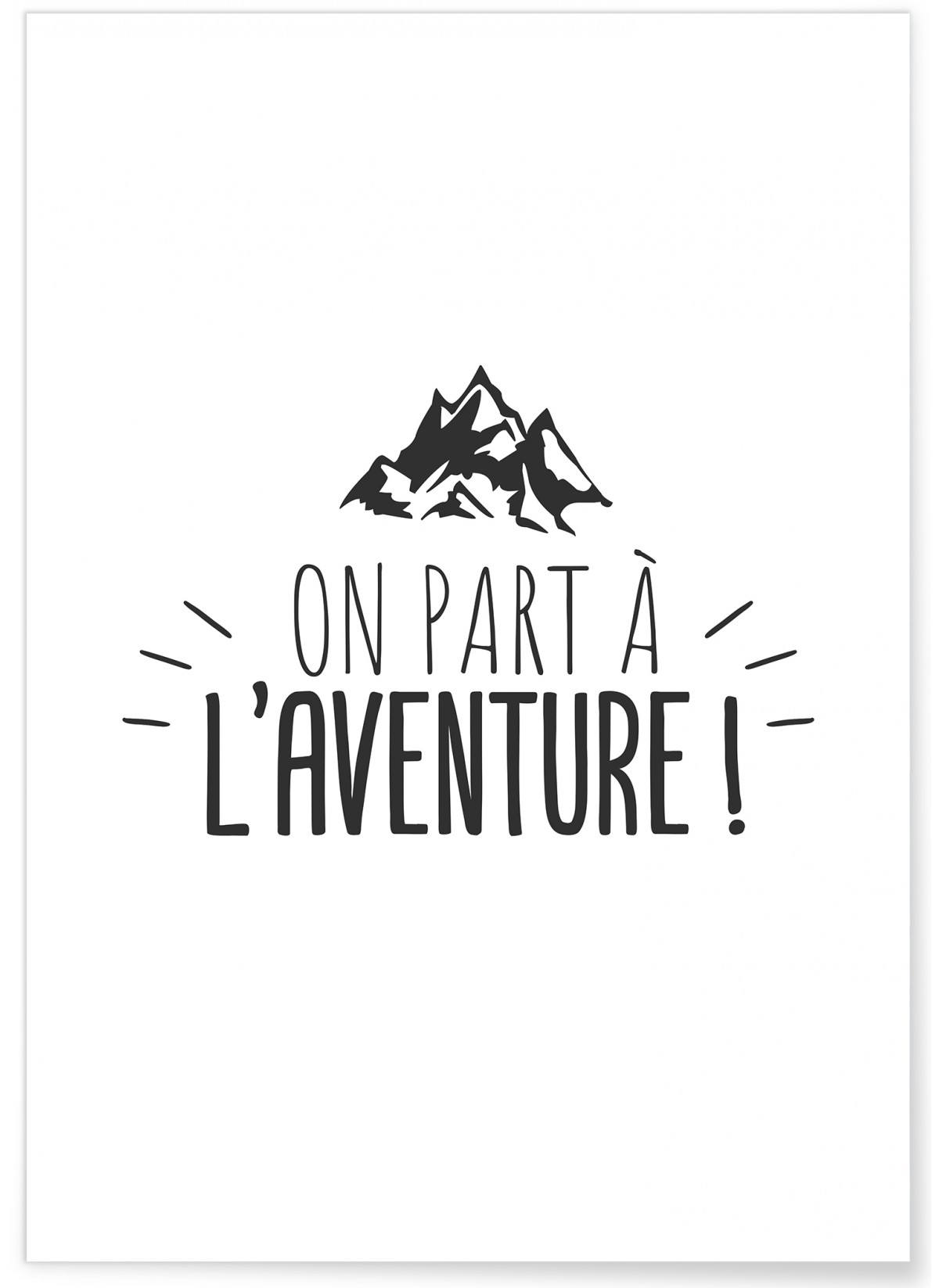 Affiche On part à l'aventure