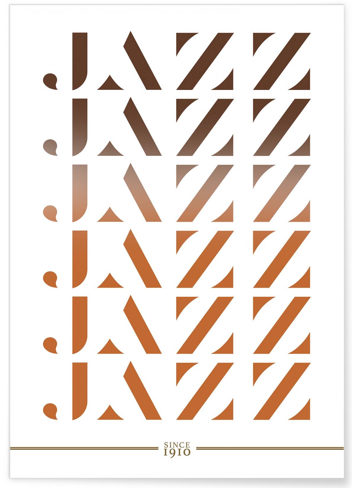 Affiche Jazz since 1910